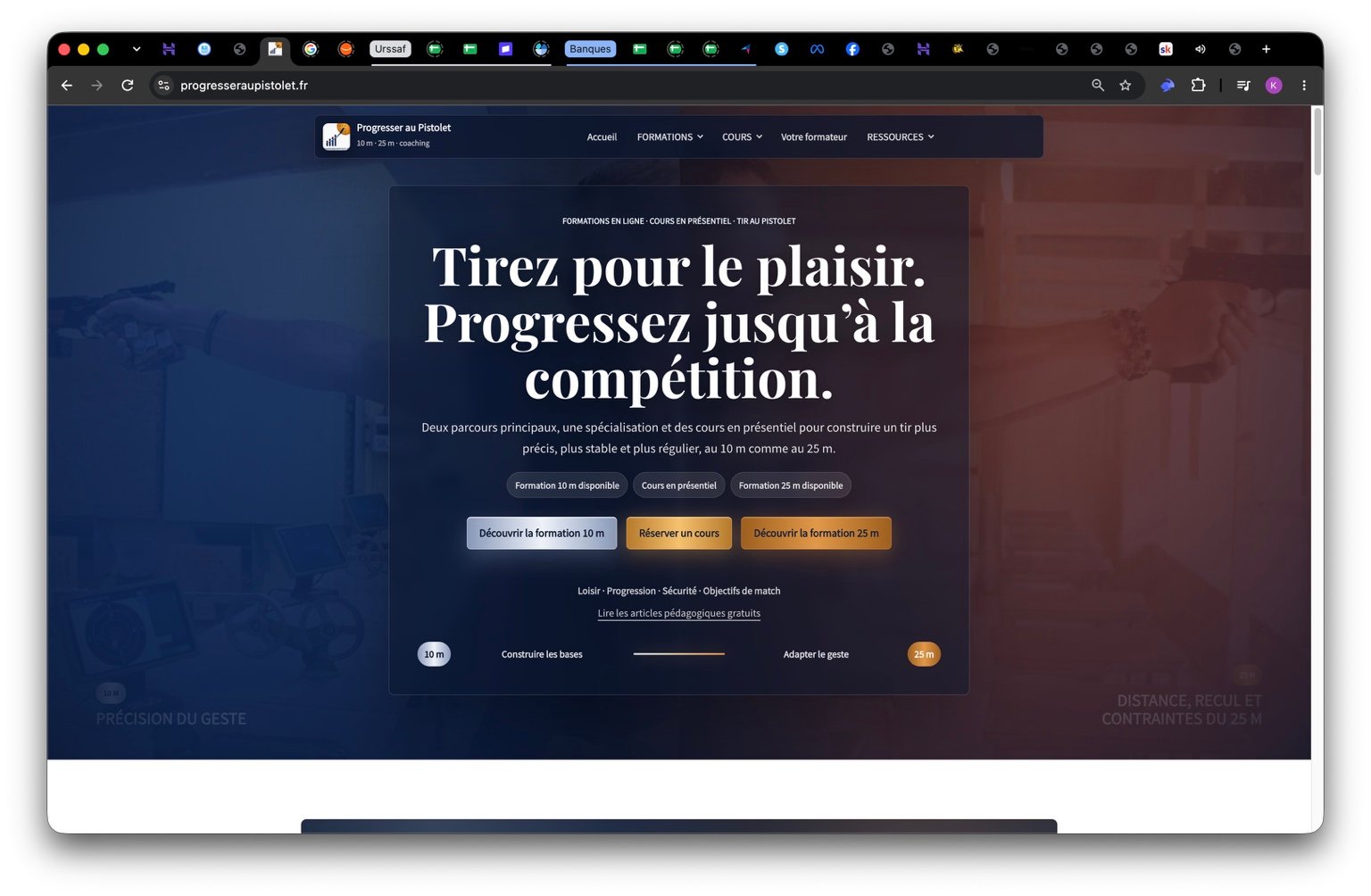 Aperçu de Progresser au Pistolet